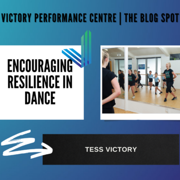 Tess Victory in her dance studio with students