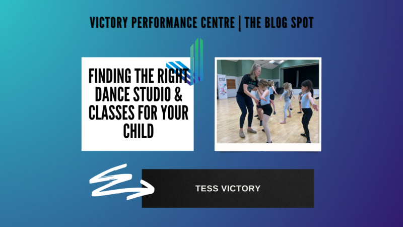 Tess, owner of Victory Performance Centre helping studios master dance moves.